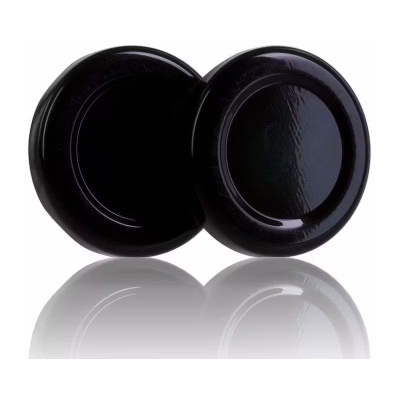 Tampa TO 43mm preta saia alta pasteurizável - Pack de 20 unidades