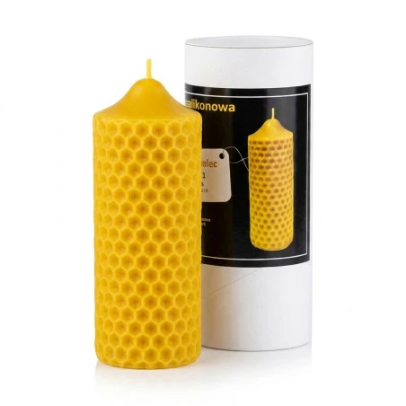 Stampo silicone per candele - Cilindro con favo a rilievo