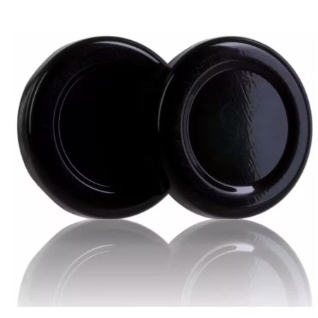 Couvercle TO 43 mm noir pasteurisable - Pack de 40 unités Couvercles