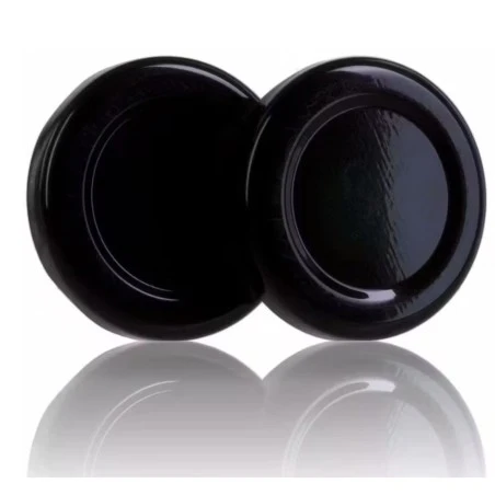 Tampa preta TO 43mm pasteurizável - Pack de 40 unidades