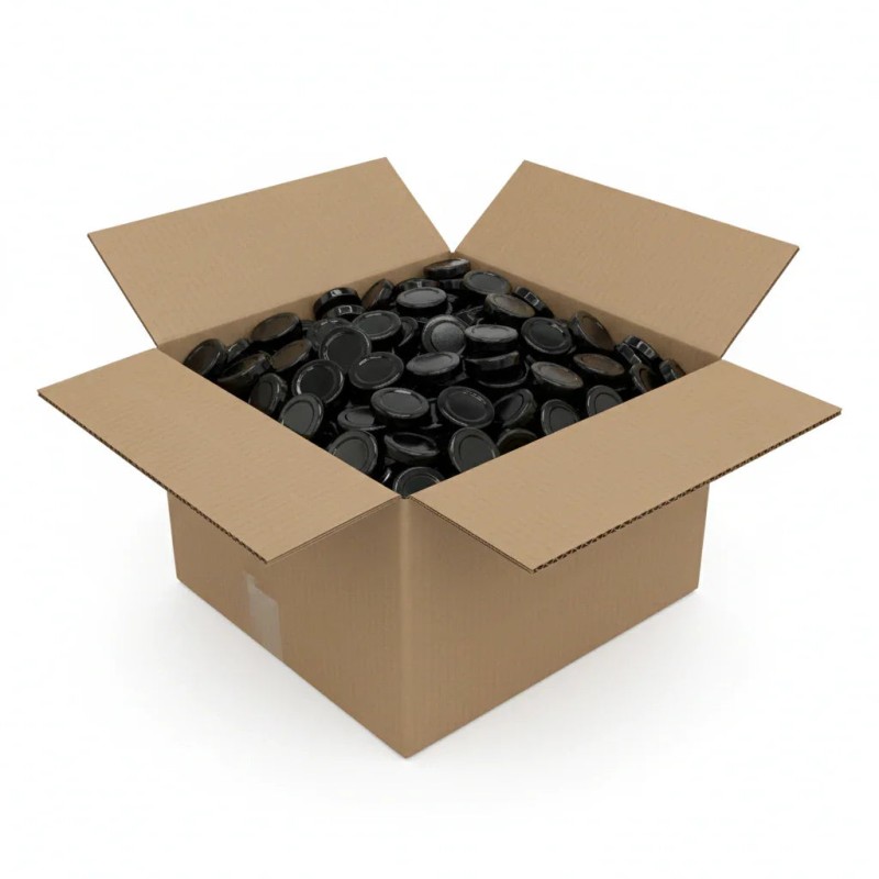 Coperchio TO 43mm nero pastorizzabile - Scatola da 3400 unità