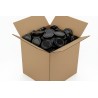 Couvercle TO 66mm noir jupe haute H14 pasteurisable - Caisse de 720 unités Couvercles