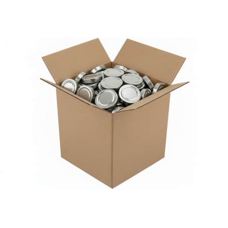TO 66mm silber Hochrand H14 pasteurisierbarer Deckel - Karton 720 Stück