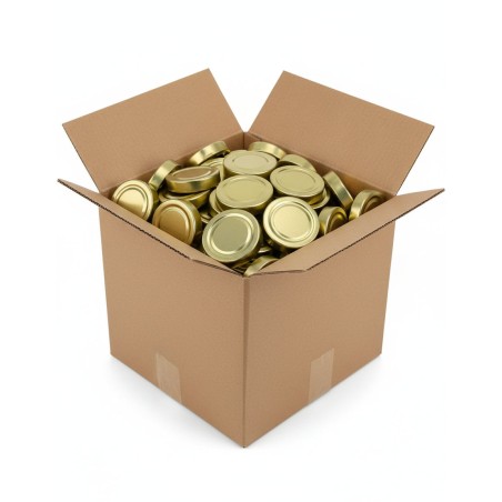 TO 70mm Twist Lid golden high skirt H14 - Case of 620 units Caps and closures