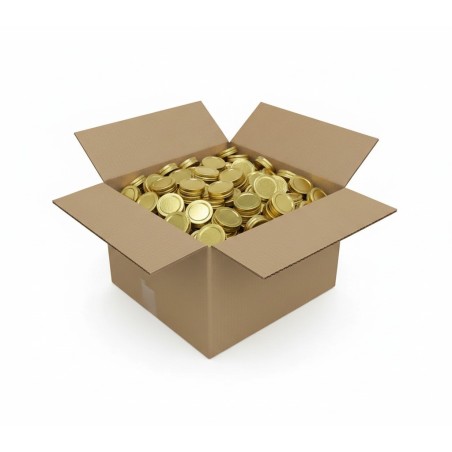 TO 53mm gold pasteurisierbarer Deckel - Karton 2000 Stück