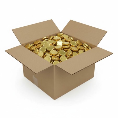 TO 48mm Twist Lid golden - Case of 2500 units Caps and closures