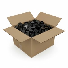 TO 58mm schwarz pasteurisierbarer Deckel - Karton 1600 Stück