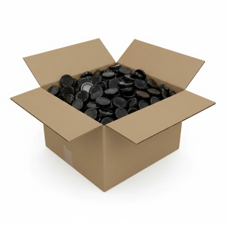 Couvercle TO 58mm noir pasteurisable - Caisse de 1600 unités Couvercles