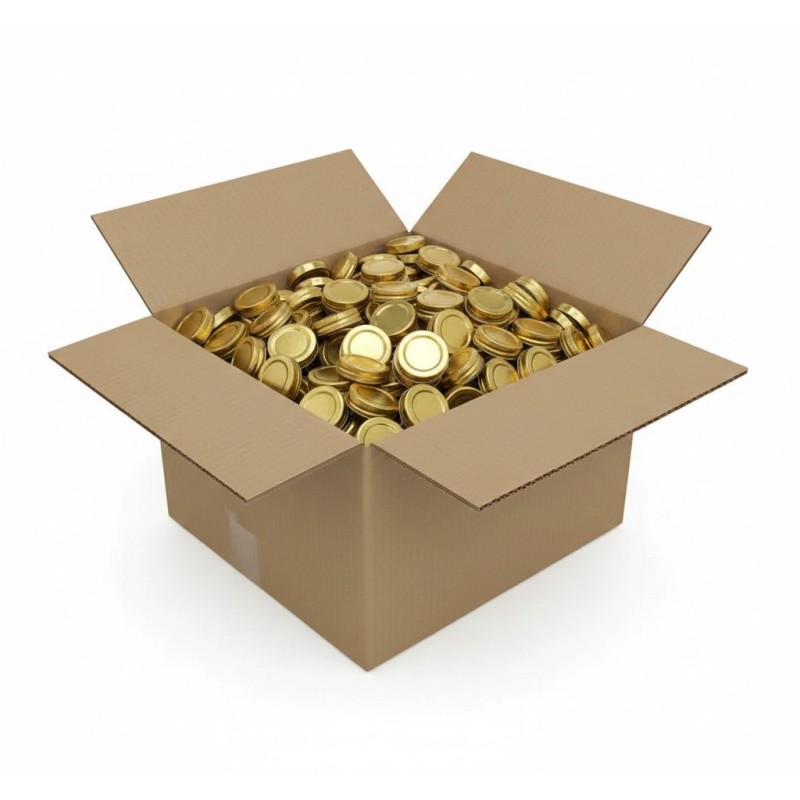 TO 58mm Twist Lid golden - Case of 1600 units Caps and closures