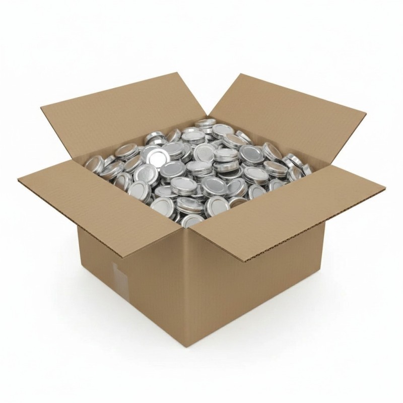 TO 58mm Twist Lid silver high skirt - Case of 900 units Caps and closures