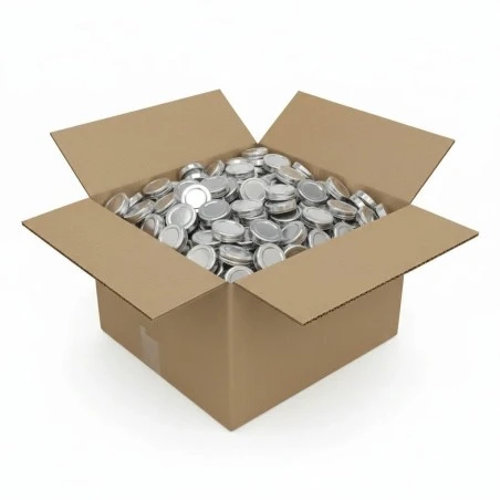 TO 58mm Twist Lid silver high skirt - Case of 900 units Caps and closures