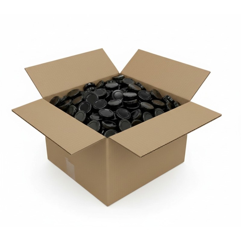 Coperchio TO 66mm nero pastorizzabile - Scatola da 1310 unità