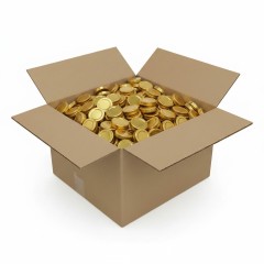 Couvercle TO 66mm doré jupe haute H14 pasteurisable - Caisse de 720 unités Couvercles