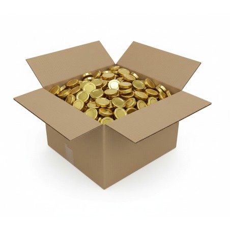 TO 77mm Twist Lid golden - Case of 950 units Caps and closures