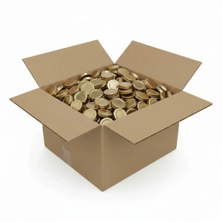 Couvercle TO 82mm alvéolée pasteurisable - Caisse de 750 unités Couvercles