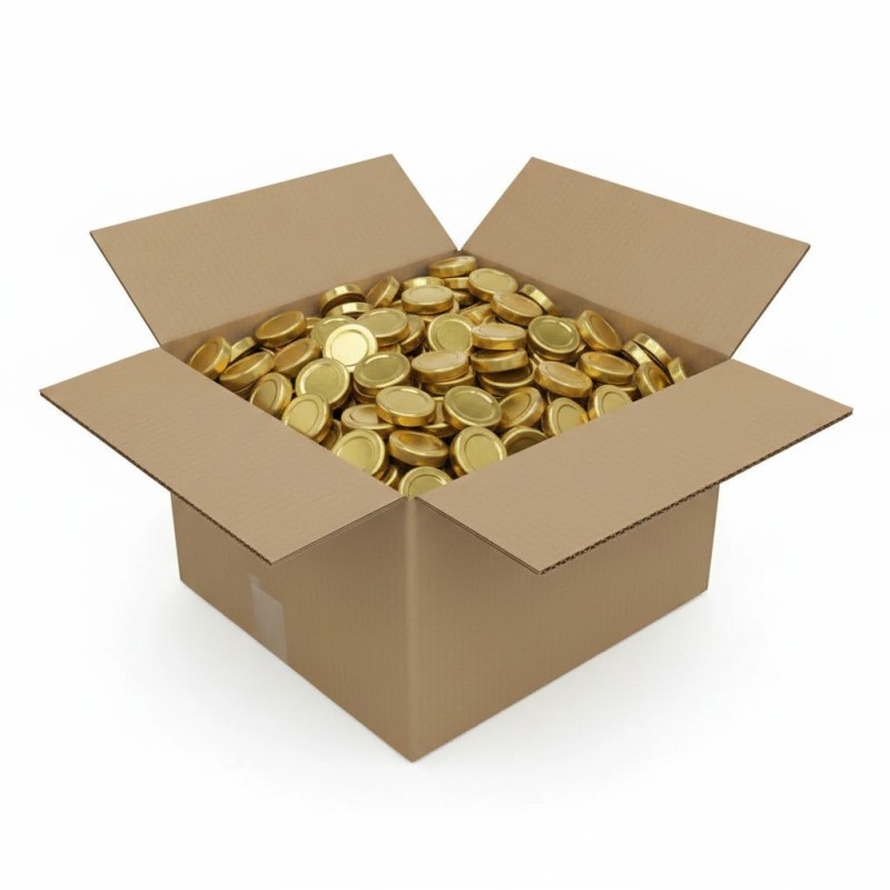 TO 100 gold pasteurisierbarer Deckel - Karton 320 Stück