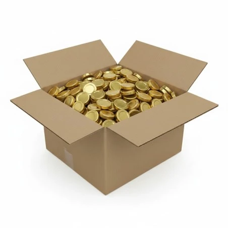 Tapa TO 100 dorada pasteurizable - Caja 320 ud. Tapas y cierres