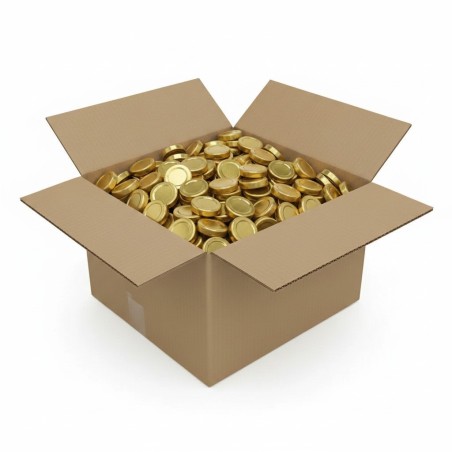 TO 100 gold pasteurisierbarer Deckel - Karton 320 Stück