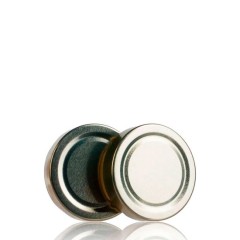 Couvercle TO 66mm doré jupe haute H14 pasteurisable - Caisse de 720 unités Couvercles