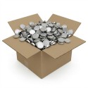 Couvercle TO 63mm argenté jupe haute H14 pasteurisable - Caisse de 880 unités Couvercles