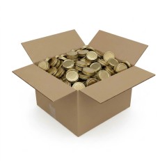 Couvercle TO 63mm alvéolée pasteurisable - Caisse de 1440 unités Couvercles