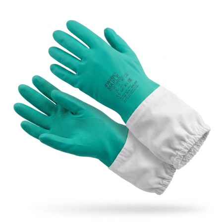 Guantes de apicultura de nitrilo verde 0,40mm Guantes de apicultor