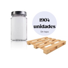 Palette 1904 ud - Aura 370 ml (500g) TO63 Deep Bocaux en verre en gros (par palettes)