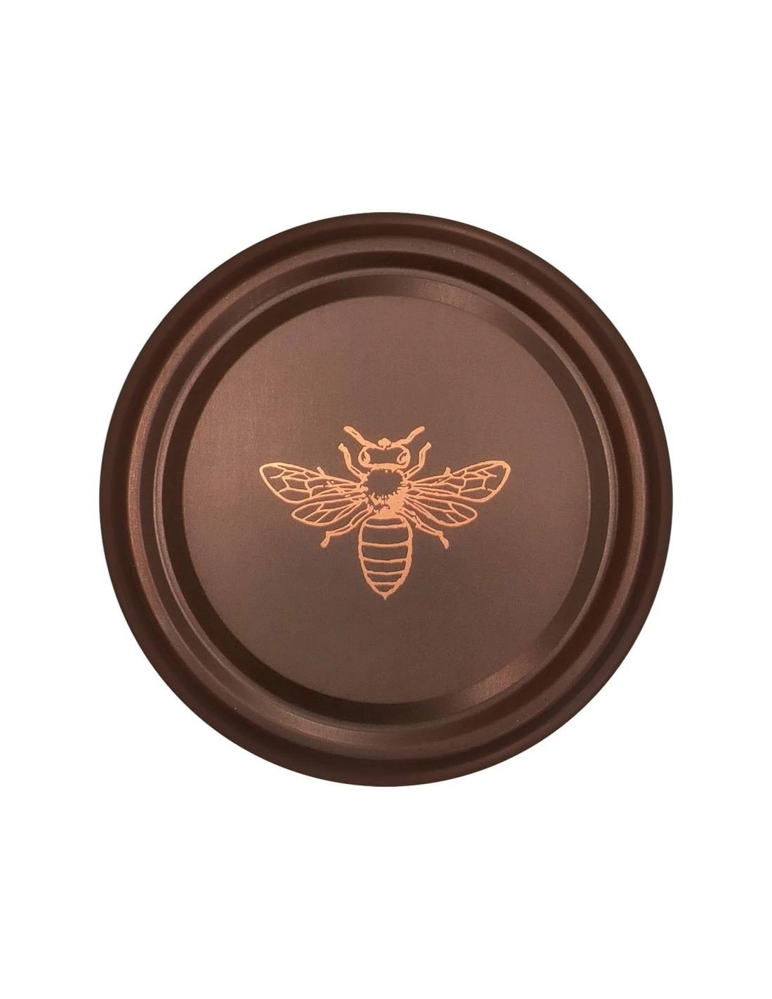 TO-82-Deckel in Bronze mit Kupferbiene · 16er-Pack