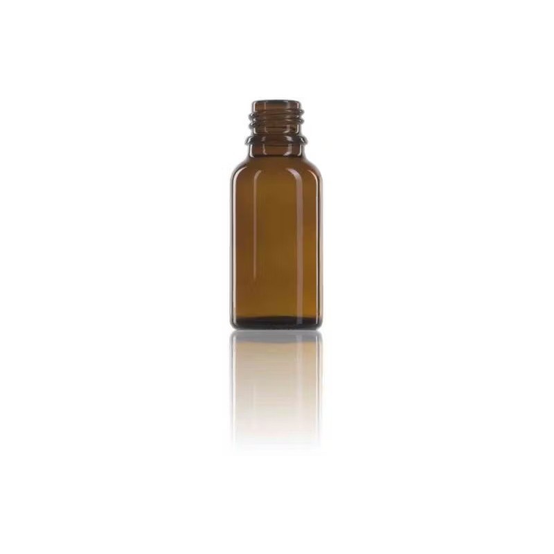 Amber Topacio glass bottle 30 ml propolis DIN18 no cap - Pack of 115 units Jelly or propolis jars