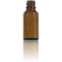 Frasco topacio ámbar 20 ml propóleo DIN18 sin tapón - Pack 135 ud. Frascos para jalea o propolis