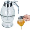 Dosatore di miele in vetro con base