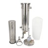 Filtro a sacco inox AISI 304 con manometro (1 sacco PP n° 4)