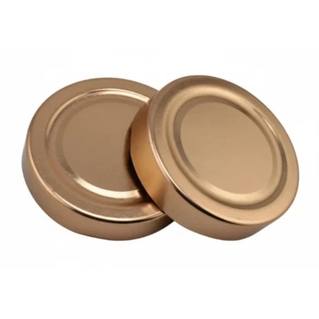Tapa TO 82mm bronce falda alta pasteurizable - Pack 16 ud. Tapas de bote y cierres
