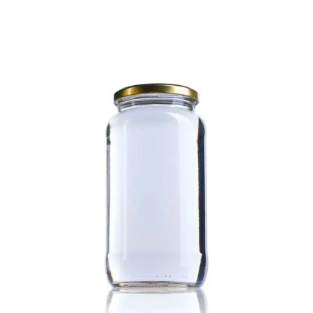 Bocal en Verre 1/4 Gallon 900 ml Twist Off 77 - Pack 16 unités Pots en verre pour miel
