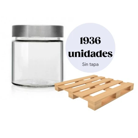 Palette 1936 ud - Pot 410 ml bouche haute (600g) TO82 Deep Bocaux en verre en gros (par palettes)