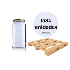 Pallet 1584 units - Quarter-gallon jar 900 ml TO77 Wholesale glass jars (by pallet)