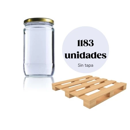 Pallet 1183 units - N720 Normalisse jar TO82 Wholesale glass jars (by pallet)