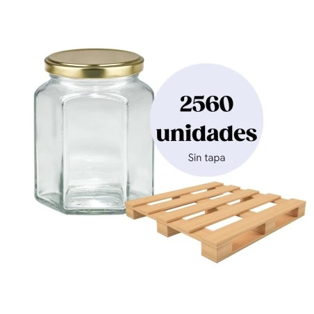 Palete 2560 un - Frasco Hexagonal 288 ml TO63