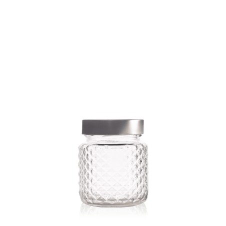 GLAM 300 ml glass jar, extra-tall TO70 H18 neck - Pack of 25 Honey Crystal Jars