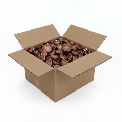 TO 82mm Bronze Lid with Copper Bee, pasteurisable - Box of 660 Caps and closures