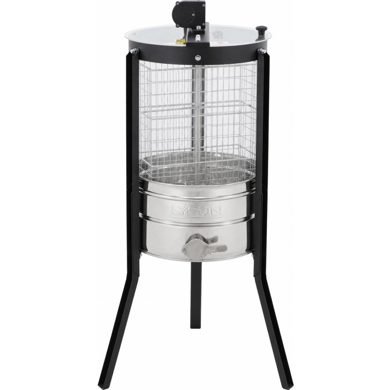 Extractor de miel transparente 2 cuadros tangencial manual Ø400 mm LYSON Extractores de miel Tangenciales