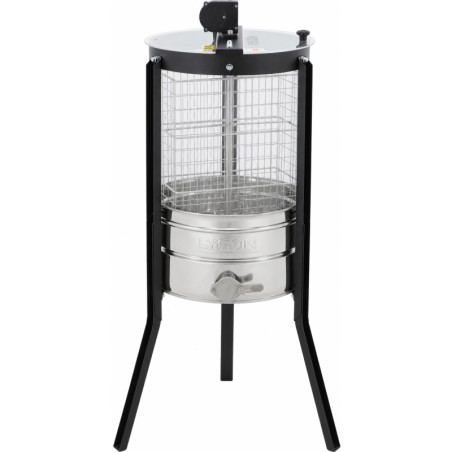 Extractor de miel transparente 2 cuadros tangencial manual Ø400 mm LYSON Extractores de miel Tangenciales