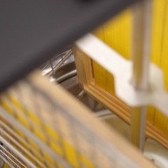 Transparent 2-frame tangential honey extractor, manual, Ø400 mm LYSON Tangential Extractors