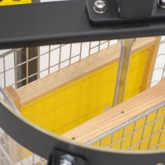 Transparent 2-frame tangential honey extractor, manual, Ø400 mm LYSON Tangential Extractors