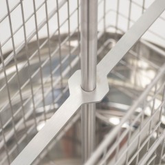Transparent 2-frame tangential honey extractor, manual, Ø400 mm LYSON Tangential Extractors