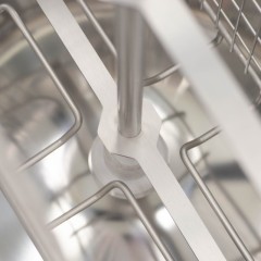 Extractor de miel transparente 2 cuadros tangencial manual Ø400 mm LYSON Extractores de miel Tangenciales