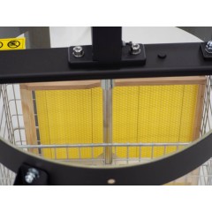 Transparent 2-frame tangential honey extractor, manual, Ø400 mm LYSON Tangential Extractors