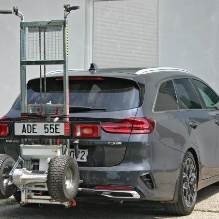 Kaptarlift® tow ball carrier for hive lifters Transport of beehives and drums
