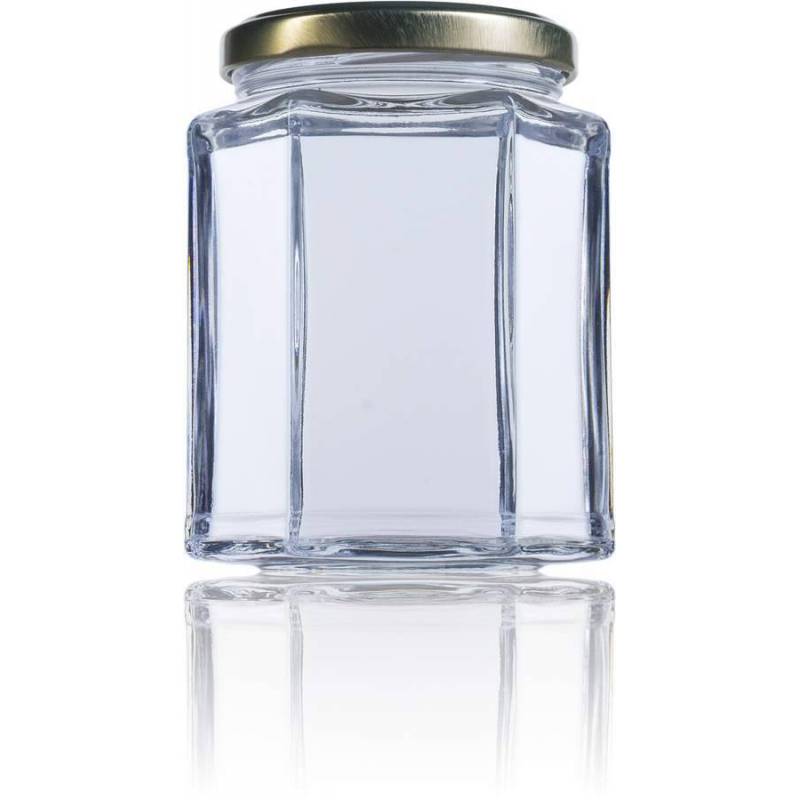 Hexagonal Crystal Jar 720ml HONEY PACKAGING Hexagonal Crystal Jar 720ml HONEY PACKAGING