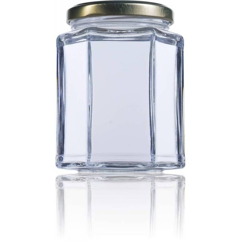 Hexagonal Crystal Jar 720ml HONEY PACKAGING